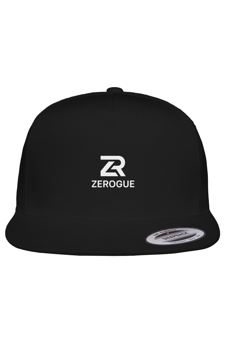 "Zerogue Logo" 6006 Yupoong Adult 5-Panel Classic Trucker Cap (Embroidery)