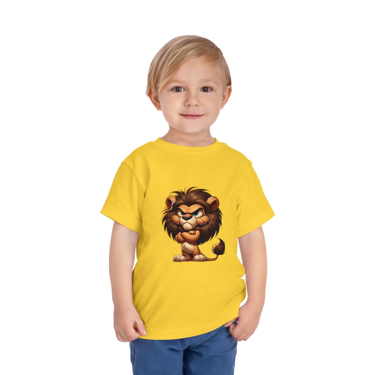 Grumpy Lion Toddler Tee, Cute Kids T-Shirt, Animal Graphic Shirt, Gift for Toddlers, Birthday Outfit, Zoo Trip Apparel