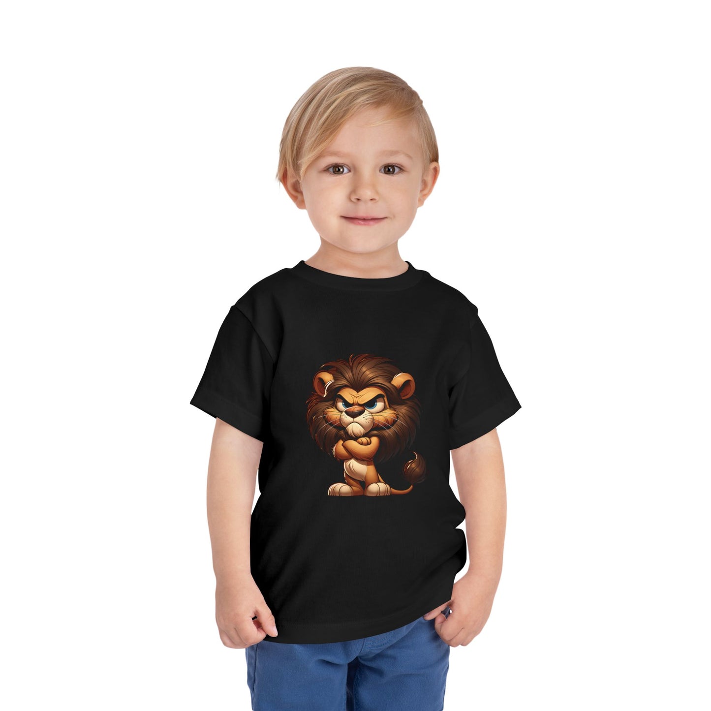 Grumpy Lion Toddler Tee, Cute Kids T-Shirt, Animal Graphic Shirt, Gift for Toddlers, Birthday Outfit, Zoo Trip Apparel