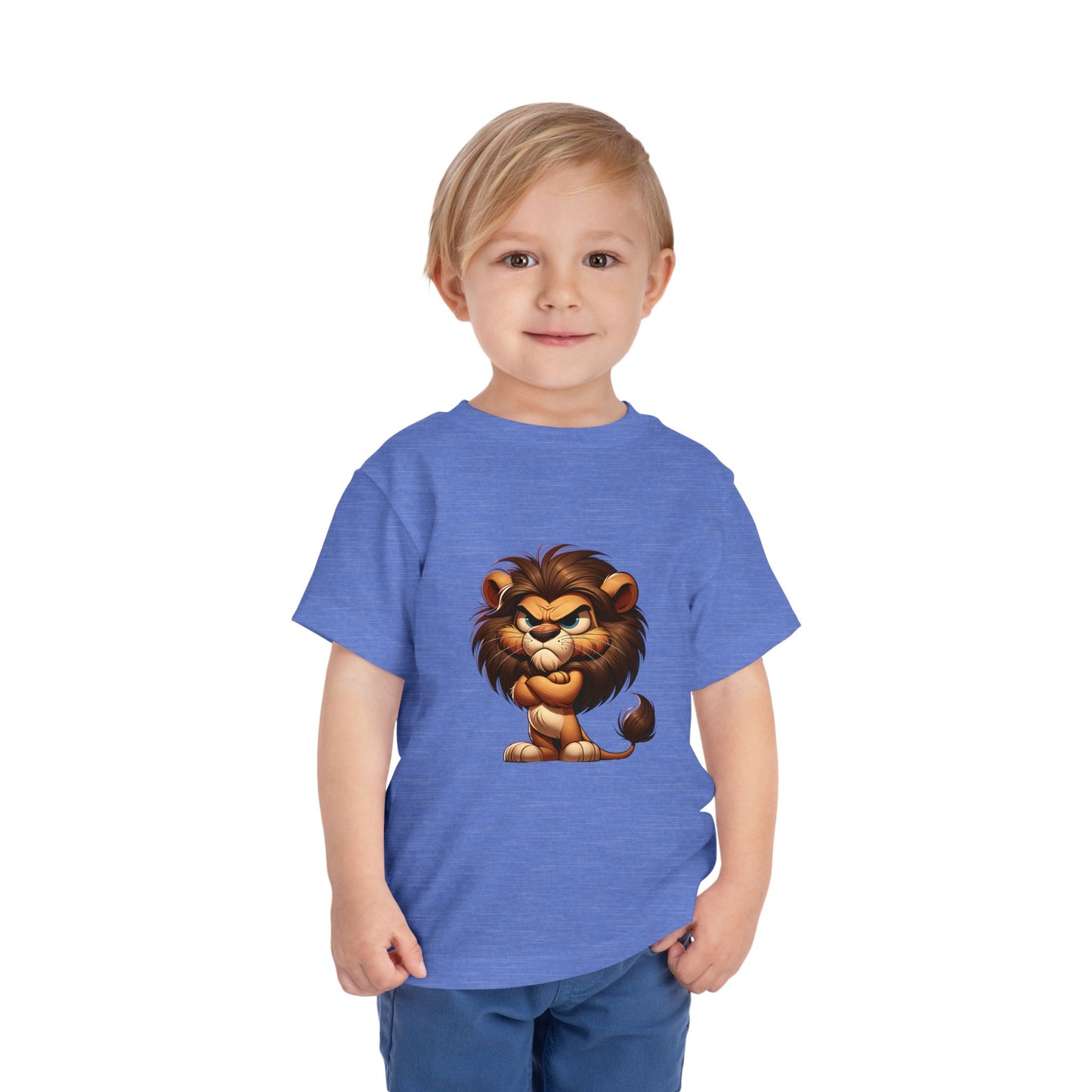 Grumpy Lion Toddler Tee, Cute Kids T-Shirt, Animal Graphic Shirt, Gift for Toddlers, Birthday Outfit, Zoo Trip Apparel