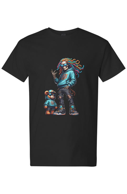 "Urban Skeleton & Teddy" - Tee Light Cotton.