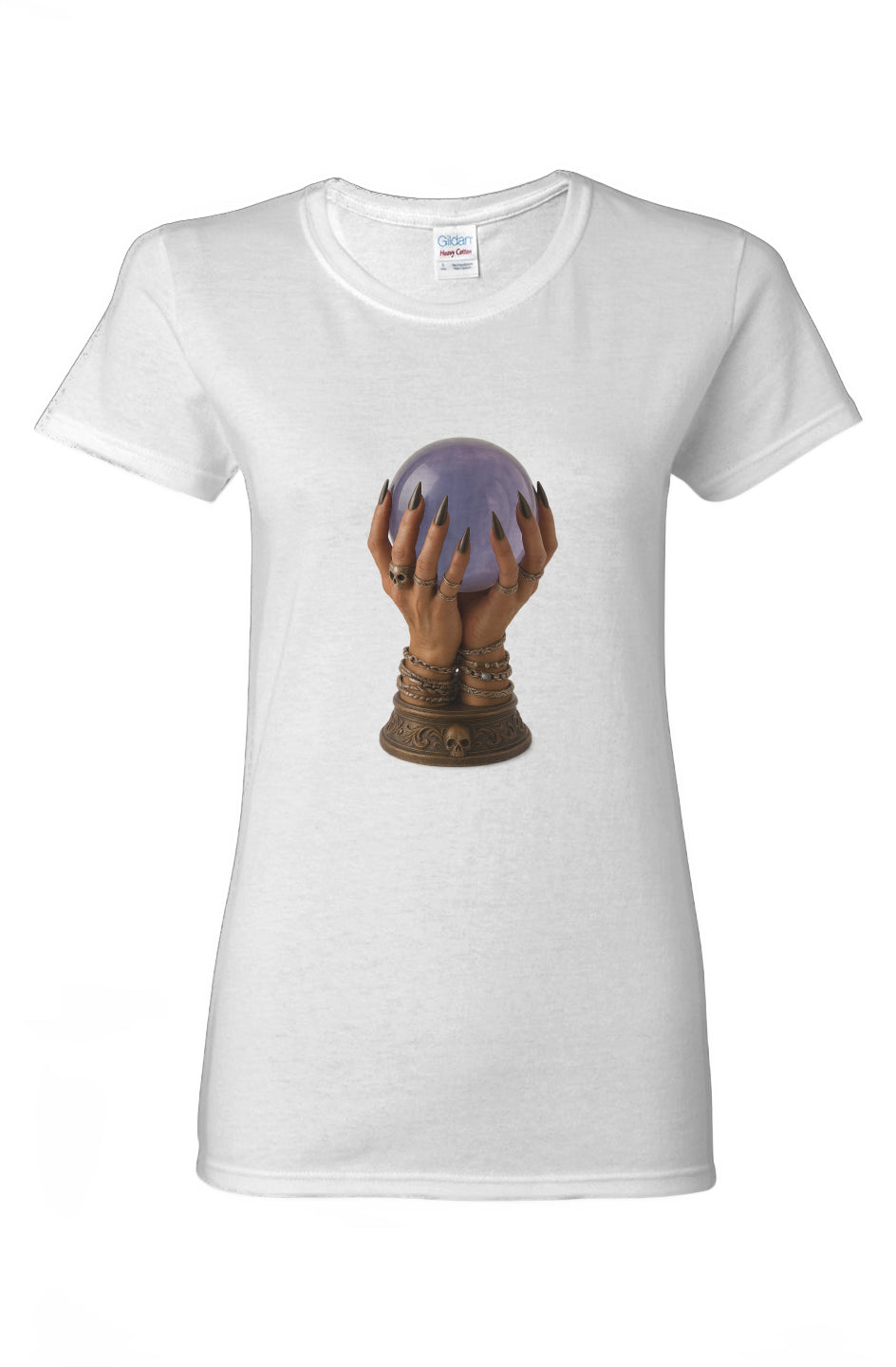 "Cristalball" Ladies Heavy Cotton T-Shirt