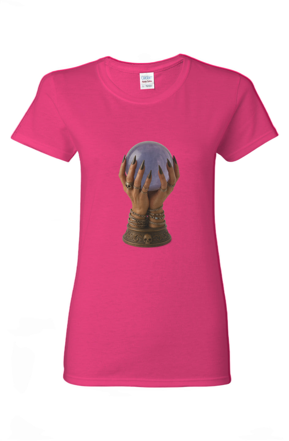 "Cristalball" Ladies Heavy Cotton T-Shirt