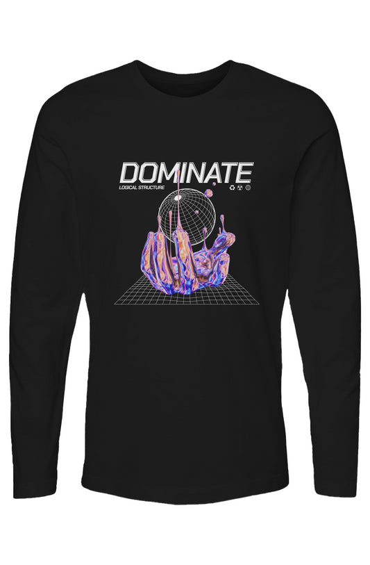 "DOMINATE - Premium Cotton Long Sleeve T-Shirt