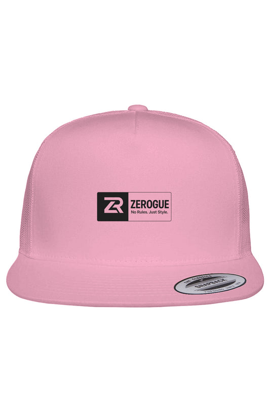 "Zerogue Design" 6006 Yupoong Adult 5-Panel Classic Trucker Cap (Embroidery B)