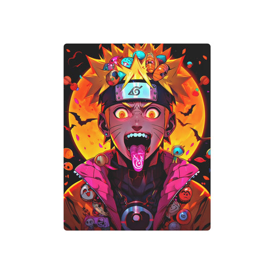 Vibrant Metal Art Sign for Anime Lovers, Home Decor, Wall Art, Unique Gift, Naruto Decor