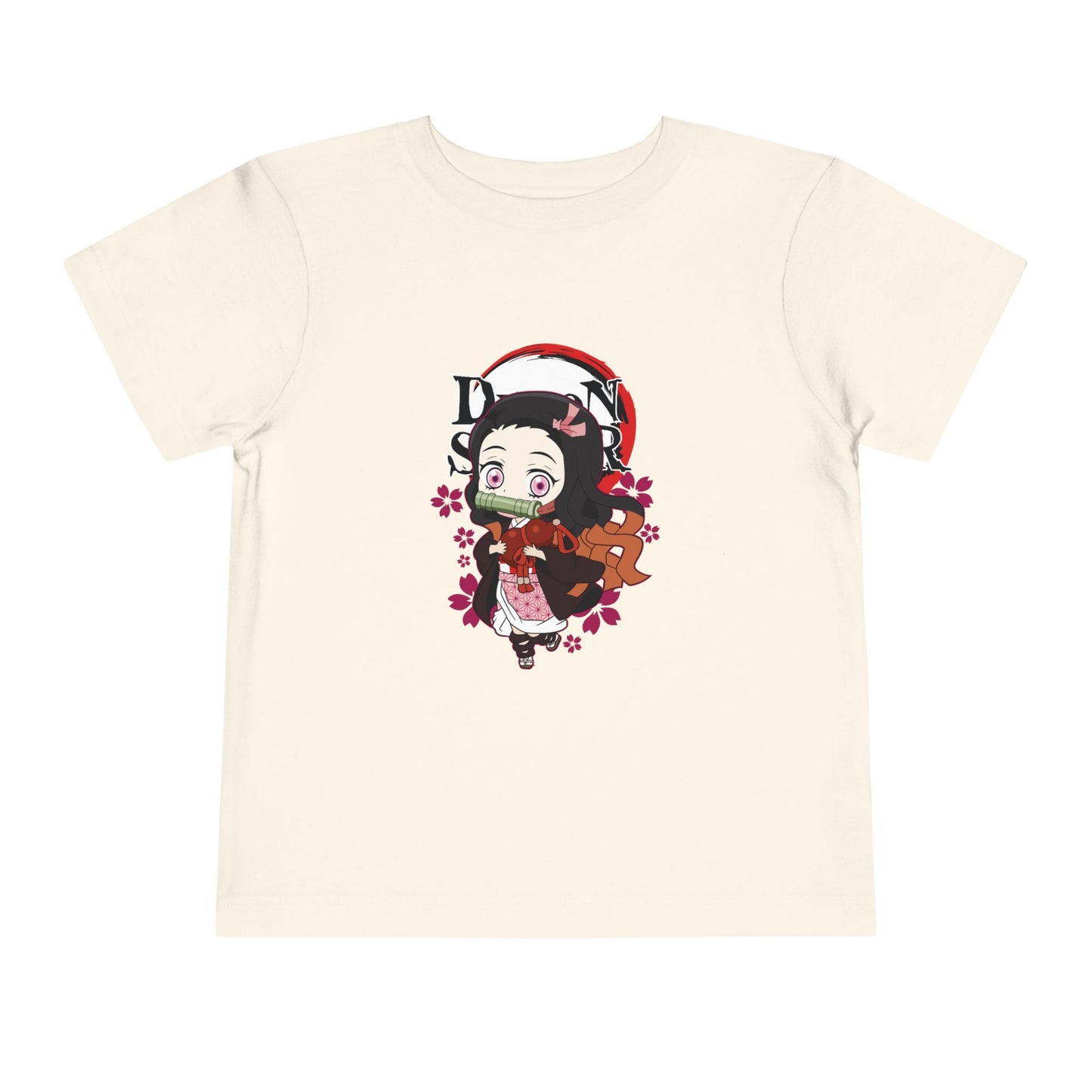 "Nezuko" Cute Toddler Tee, Anime-Inspired Short Sleeve Shirt.